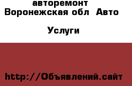 авторемонт - Воронежская обл. Авто » Услуги   